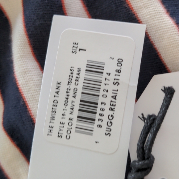 Current/Elliot twisted tank top, NWT,1 - Picture 3 of 7